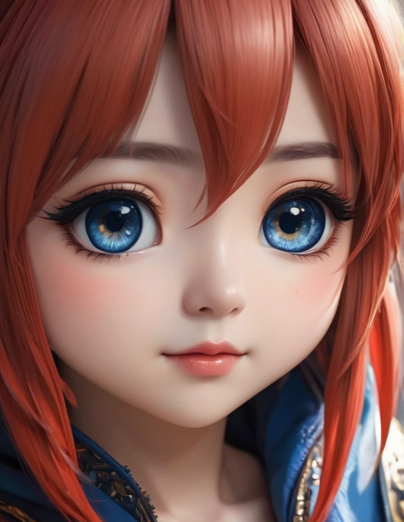 quality(8k wallpaper of extremely detailed CG unit, ​masterpiece, hight resolution, top-quality, top-quality real texture skin,hyper realisitic, digitial painting,increase the resolution,RAW photos，best qualtiy,highly detailed,the wallpaper),BREAK,8K, Chibi , half face, 