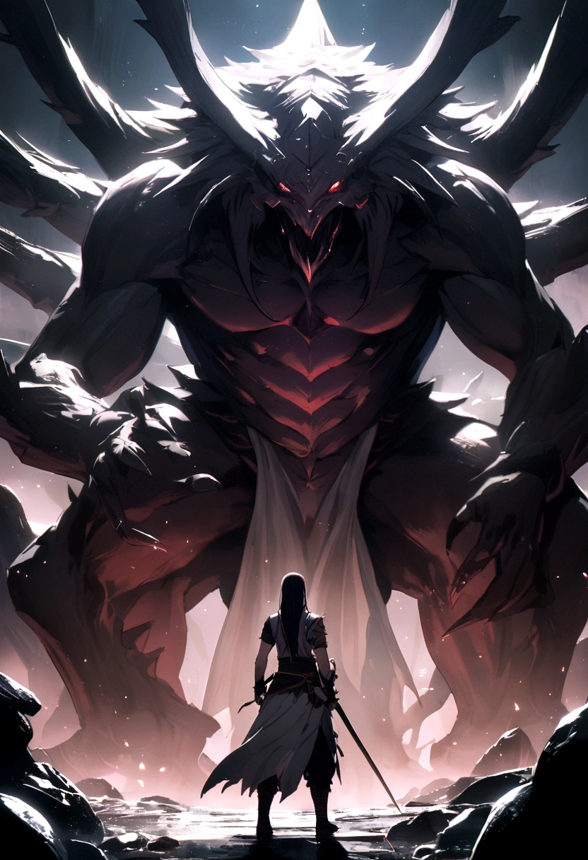 sasuke uciha  againts monster 