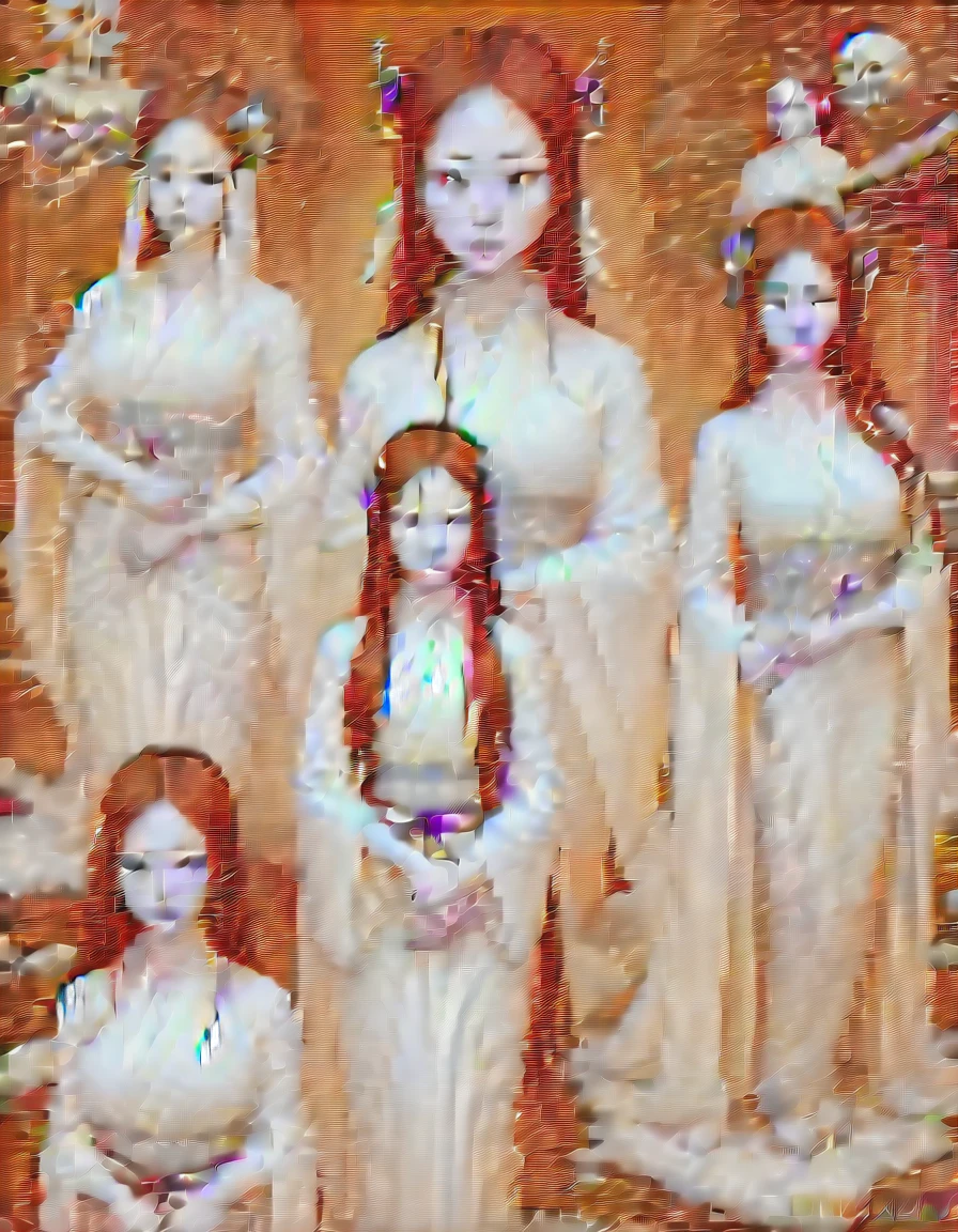 arafed woman in white dress with white cape and black hair, the piercing stare of yuki onna, portrait of sadako of the ring, goddess of winter, inspired by Itō Shinsui, artwork in the style of guweiz, japanese goddess, beautiful avatar pictures, pale young ghost girl, beautiful digital artwork, hone onna skeleton geisha