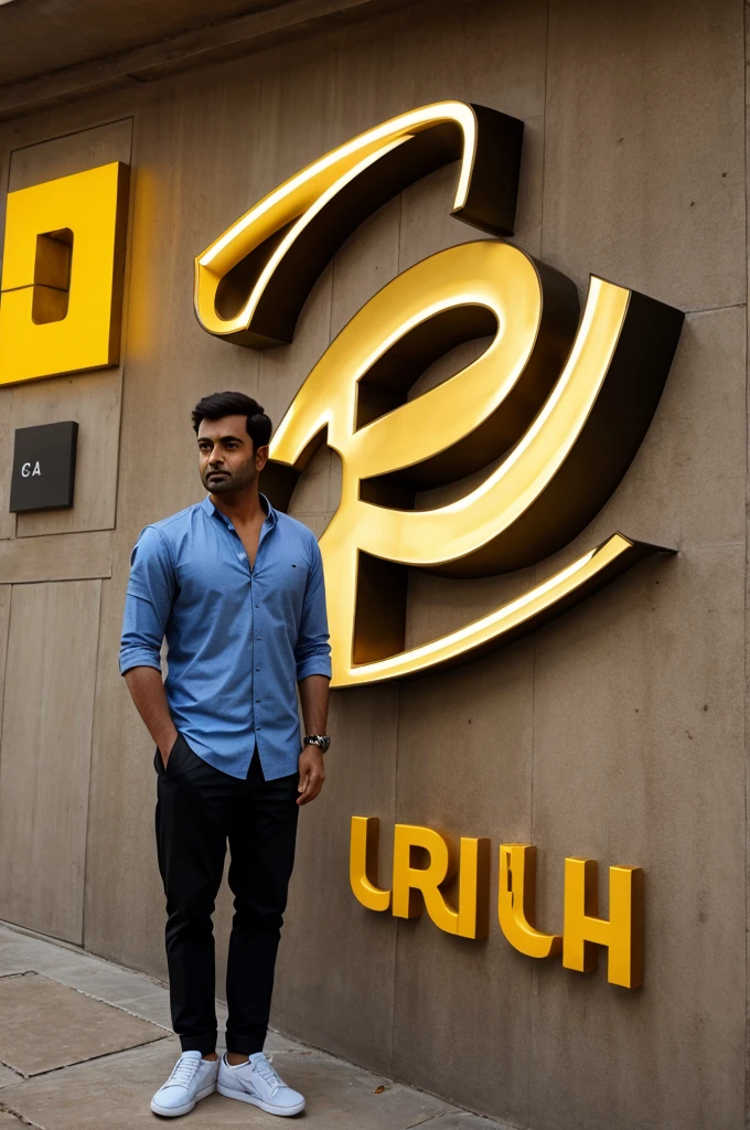 Rahul name logo uniq