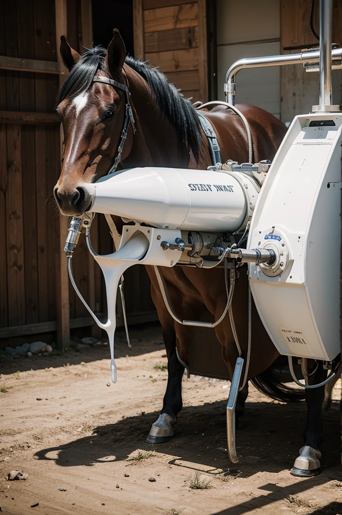 Horse semen milking machine