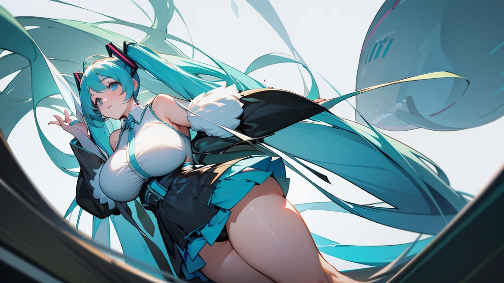 masterpiece, Highest quality,One girl, Hatsune Miku, Huge breasts, Huge breasts, Huge breasts, Huge breasts, Huge breasts, Huge breasts, Huge breasts、Big Butt、Extreme obesity、Extreme obesity、Extreme obesity、Extreme obesity、Extreme obesity、Extreme obesity