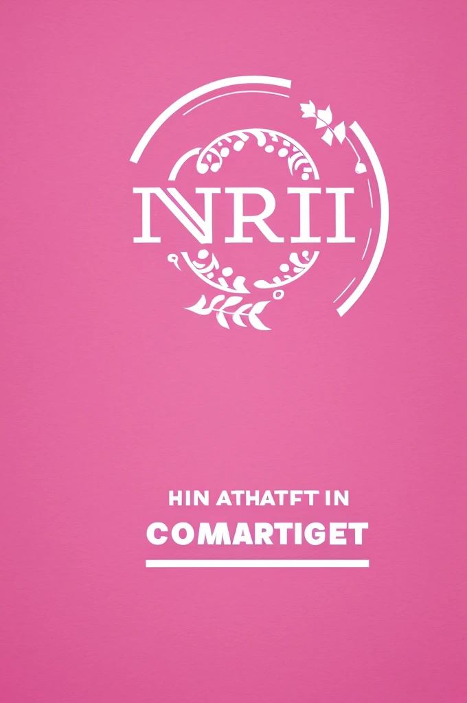 make a logo about skill competition in hospitality management with pink and white background