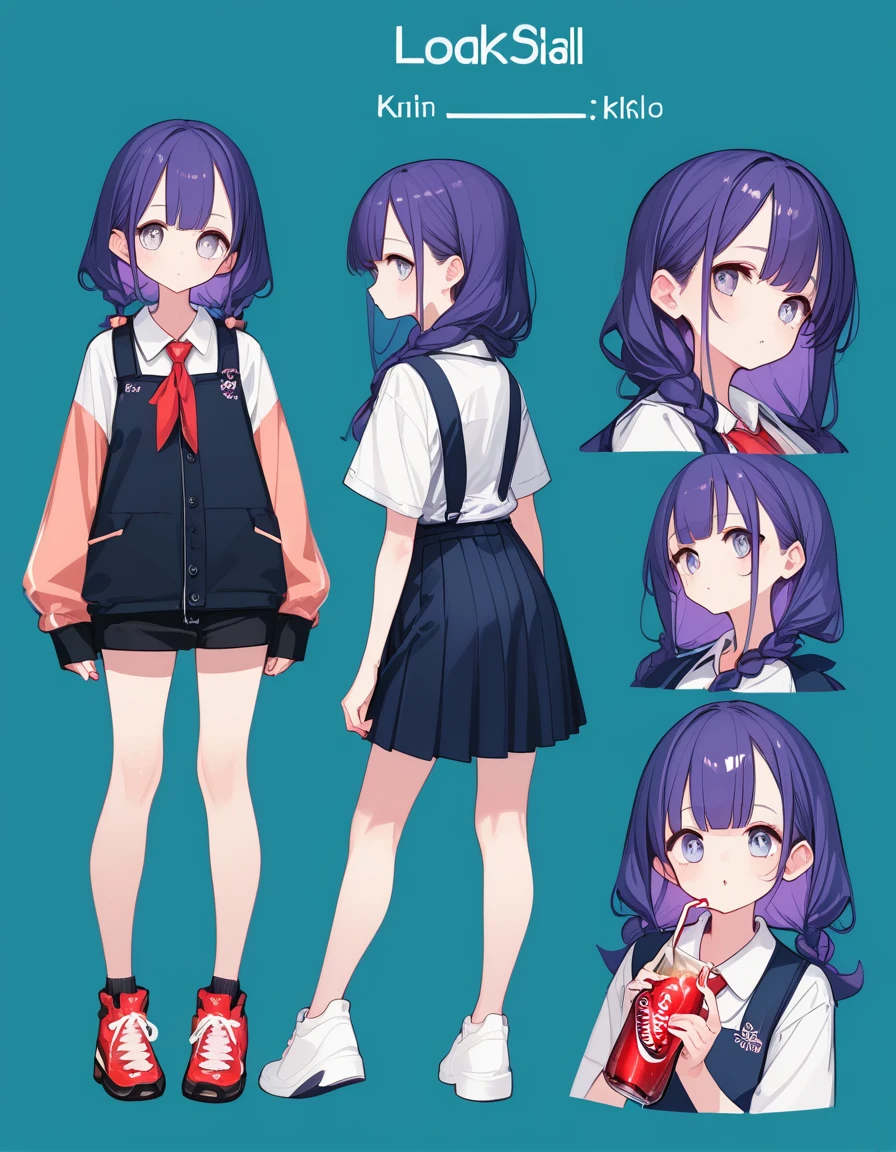 score_9,score_8_up,score_7_up,score_6_up,score_5_up, ,, highres,8k,official art, pale skin, shiny skin, full body, character chart,coca-cola_\(personification\),li,cute,kawaii,