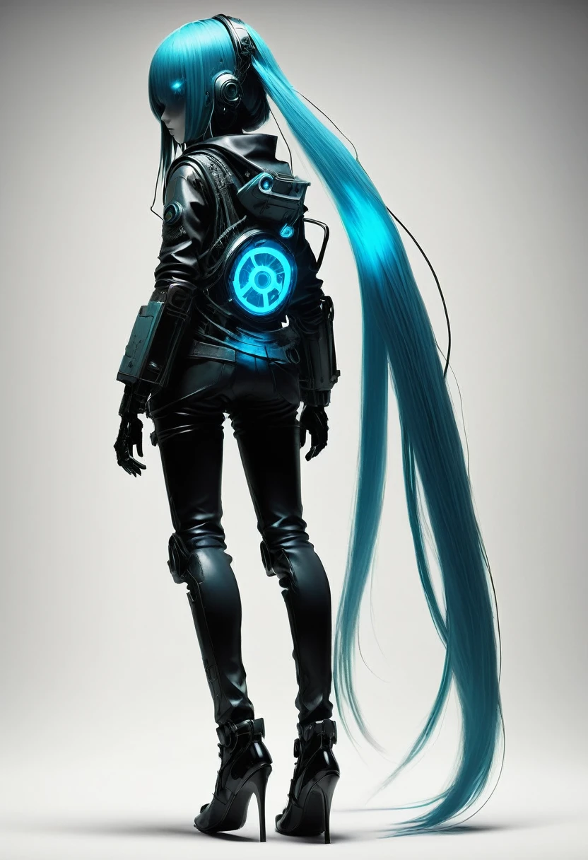 in style of Ashley Wood,in style of stephen gamel ,
1girl,noise,jalm,faulds,bioluminescence,
BREAK
from_side,chemiluminescence,chemically dyed long hair,dodgerblue,