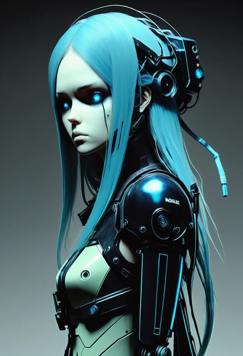 in style of Ashley Wood,in style of stephen gamel ,
1girl,noise,jalm,faulds,bioluminescence,
BREAK
from_side,chemiluminescence,chemically dyed long hair,dodgerblue,