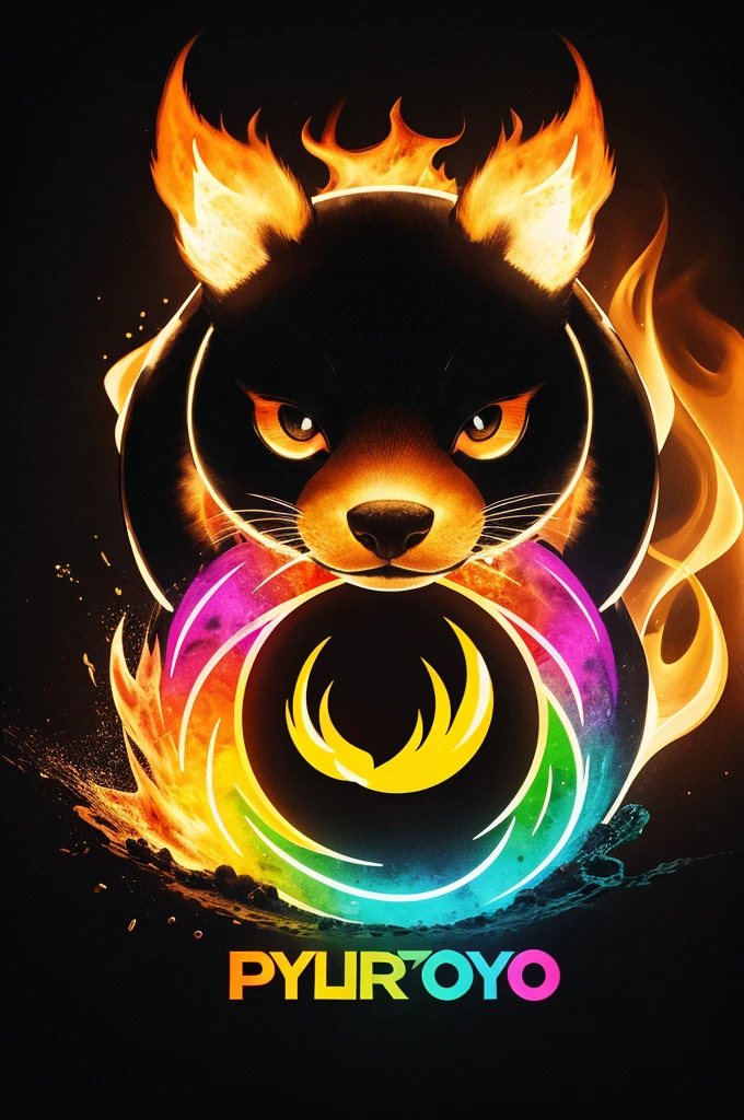 Pyro logo colourful animal