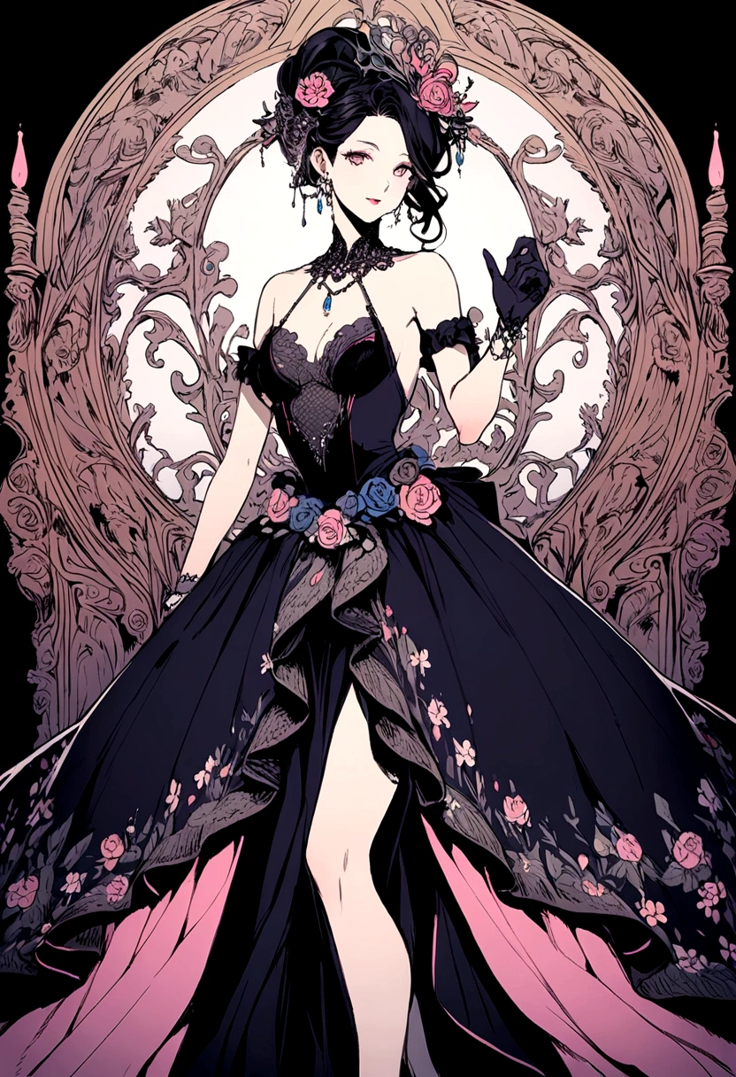 beautiful and elegant lady