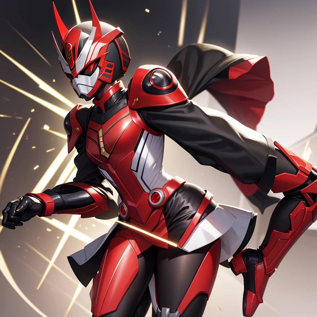 KamenRider Saber color is redwhite, leg has color black gold.