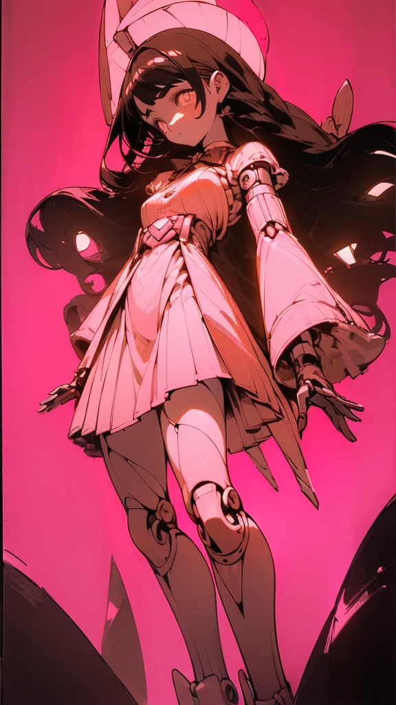 ((((High detail detailed, high resolution)))), 1girl, serious, standing, (((doll knees, doll elbows, ((doll joints:1.2, action figure limbs:1.2, segmented body))), [mechanical body], (segmented waist), (doll waist), (long black hair), (pale skin, ((brown eyes)), ((glowing_eyes)), (((ultra detailed eyes:0.7, beautiful and detailed face, detailed eyes:0.9))), ((centered)), (wide shot), facing viewer, (((outdoors, darkness, falling leaves:0.9))), medium breasts, looking away, ((half closed eyes)), ((perfect hands)), (((head:1, arms, hips in view, elbows, thighs, in view))), ((hands at sides)), fiery aura, beautiful lighting, outside, outdoors, background, ((defined subject)), 25 years old, (head tilt), (((cool))), ((lively)), (((high contrast)))