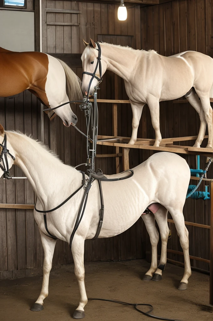 Horse semen milking machine and horse dick