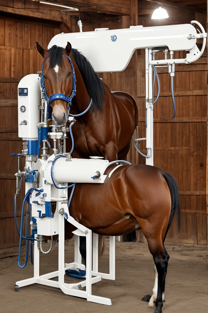 Horse semen milking machine and horse dick