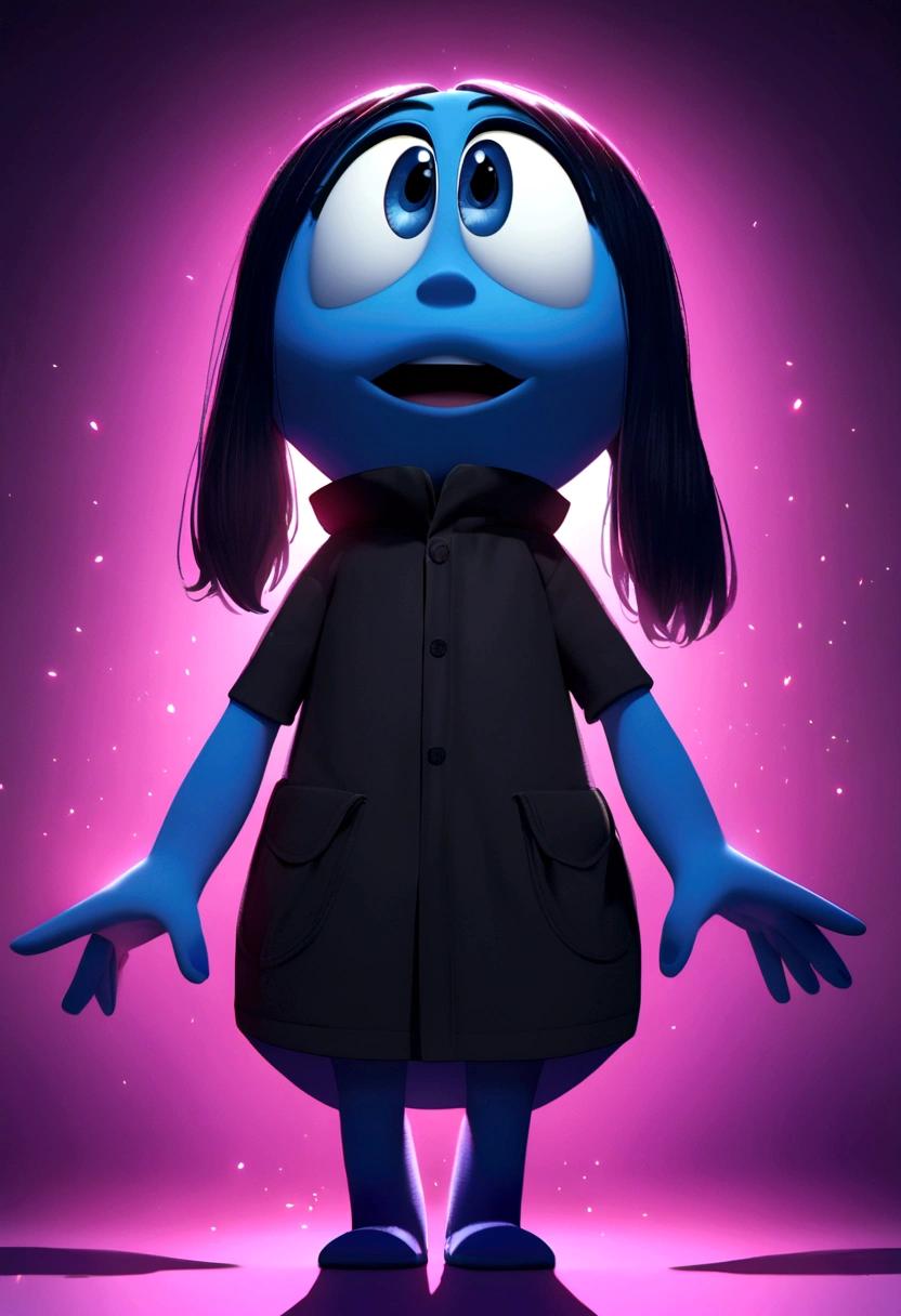 create a new pixar character from movie inside out, the character represents spenders