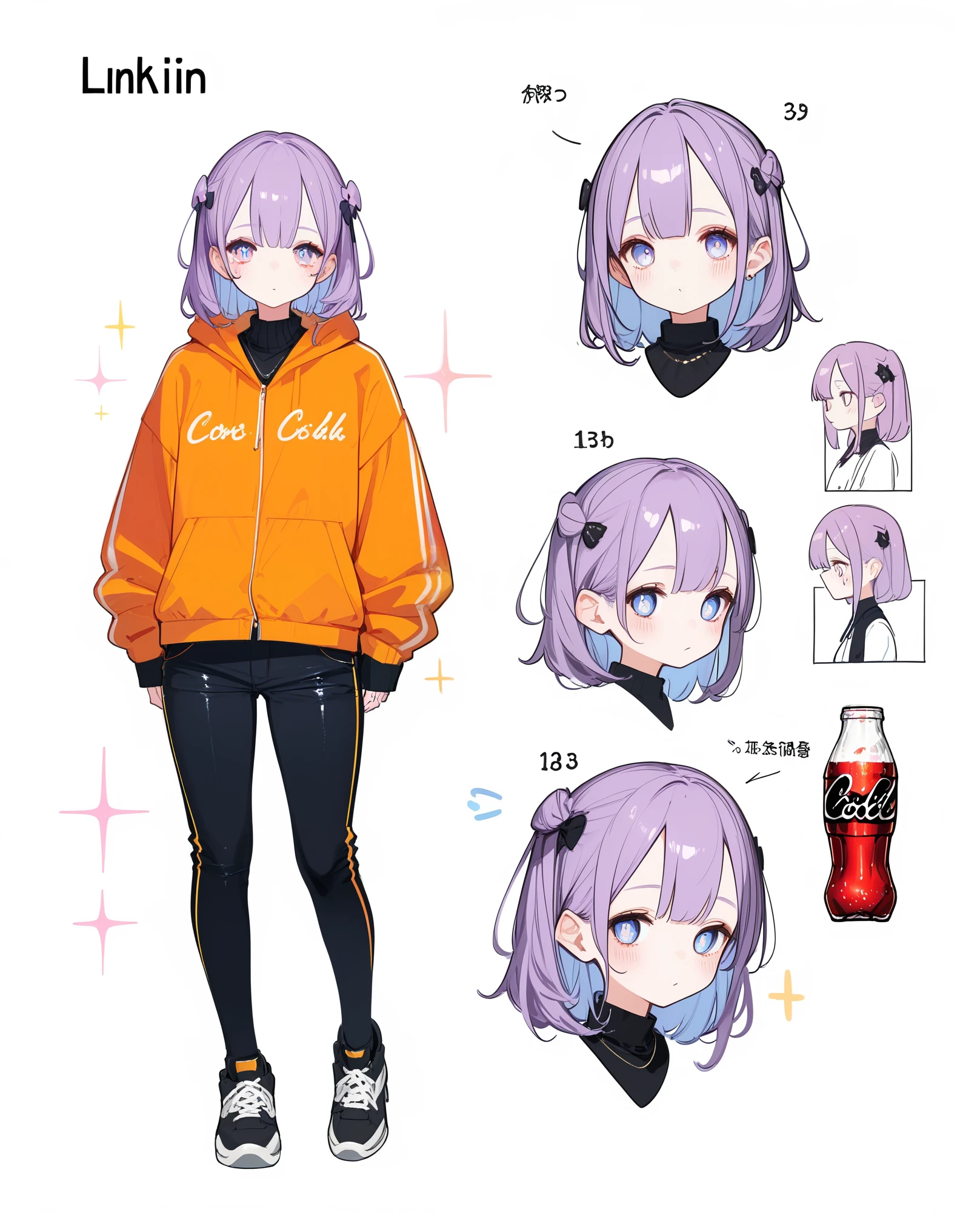 score_9,score_8_up,score_7_up,score_6_up,score_5_up, ,, highres,8k,official art, pale skin, shiny skin, full body, character chart,coca-cola_\(personification\),loli,cute,kawaii,