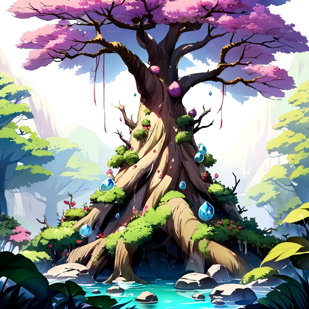 Old Tree Paradise, Mossy river stones