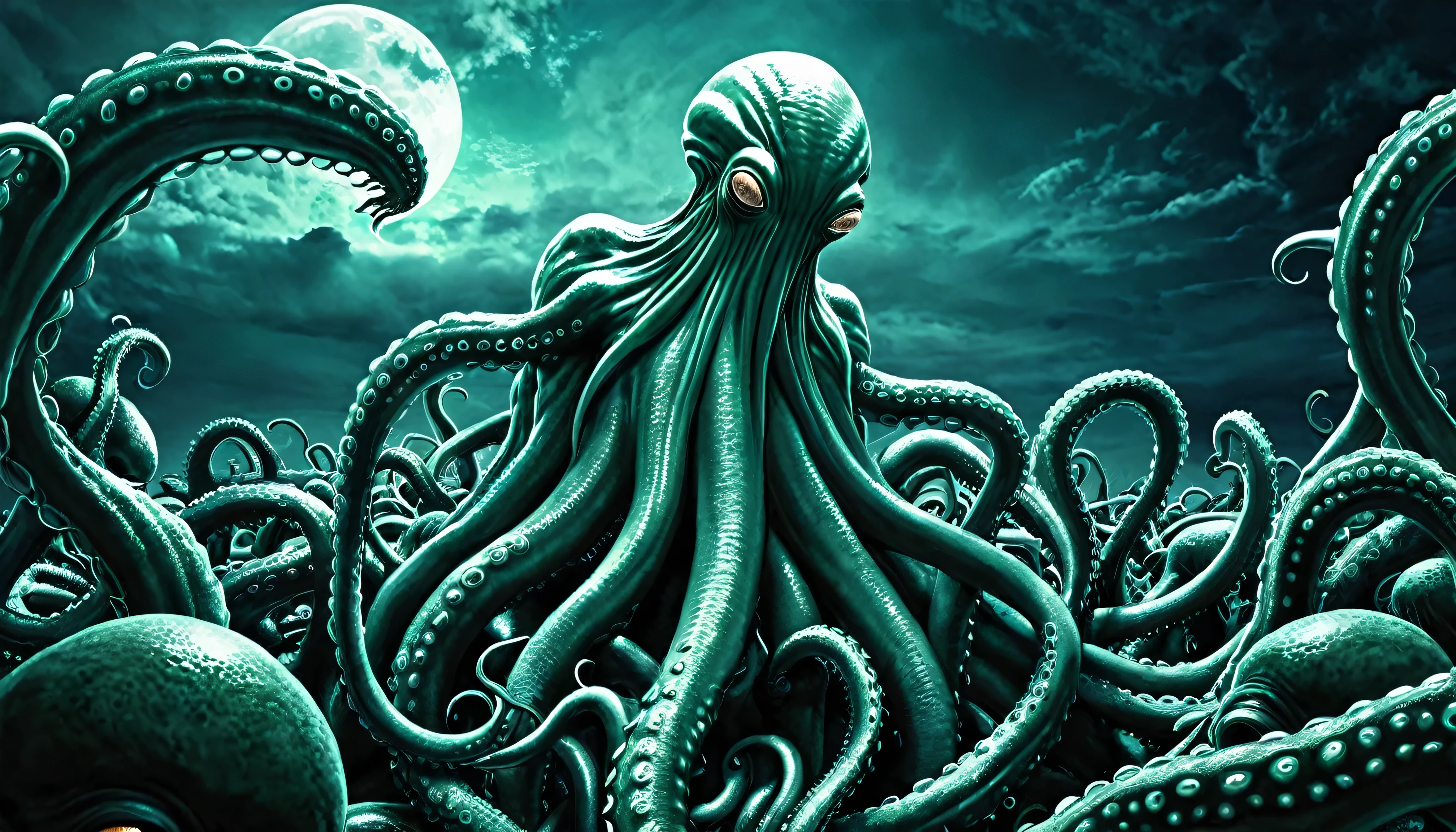 Earth has been invaded by tentacled aliens、The mucus released by its tentacles increases dopamine in humans by 200 percent.。, Imagine what that feels like, They inject dopamine into humans、Chase it、Some people become addicted to dopamine.、Become a slave to it。  