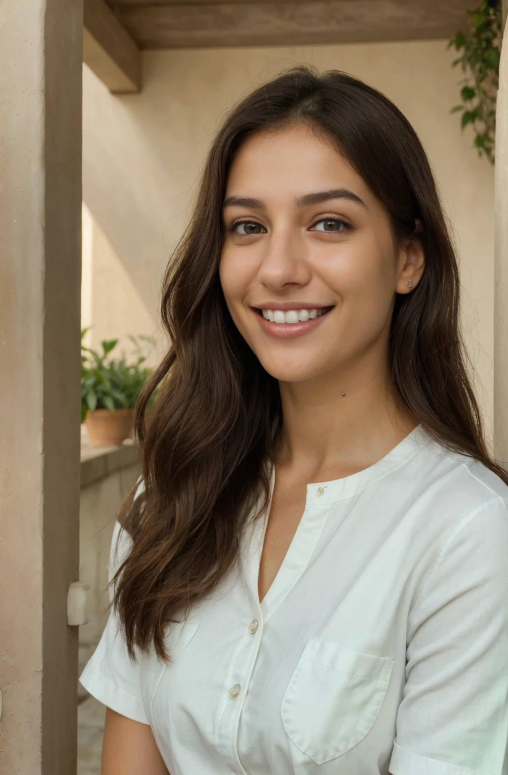 ultra realistic, white teethes