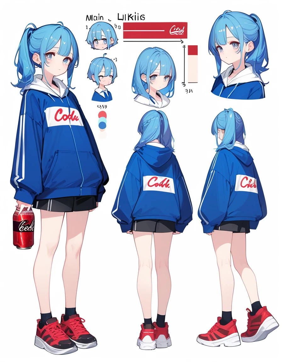 score_9,score_8_up,score_7_up,score_6_up,score_5_up, ,, highres,8k,official art, pale skin, shiny skin, full body, character chart,coca-cola (((personification))),loli,cute,kawaii,