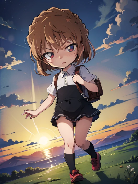 Ai Haibara, (chibi), full body, (masterpiece), highest quality