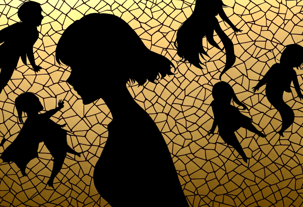 (Silhouette Art,Crop:1.6)
(((Paper cutting art,A world where only black exists:1.3)
(Cowboy Shot),1 Girl,alone,
(Girl in a dress,profile:1.2),white, Clear and beautiful face,Countless meteors、Moon behind、
break
(Dark Moon)
Textured glass background,Tarot card atmosphere、Atmosphere of the Galaxy Express