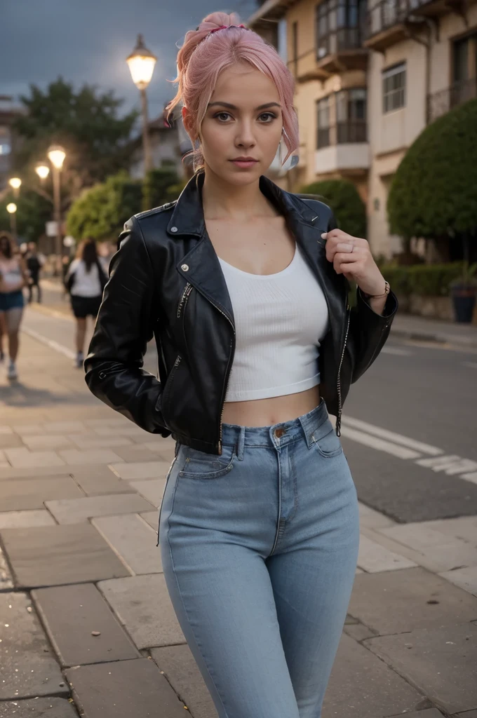 cheveux de couleur rose