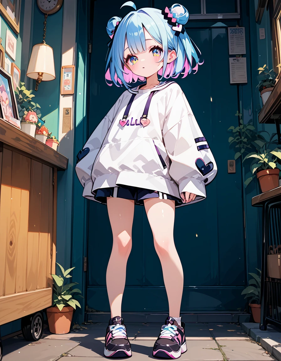 score_9,score_8_up,score_7_up,score_6_up,score_5_up, ,, highres,8k,official art, pale skin, shiny skin, full body, multiple views,loli,cute,kawaii, virtual youtuber,