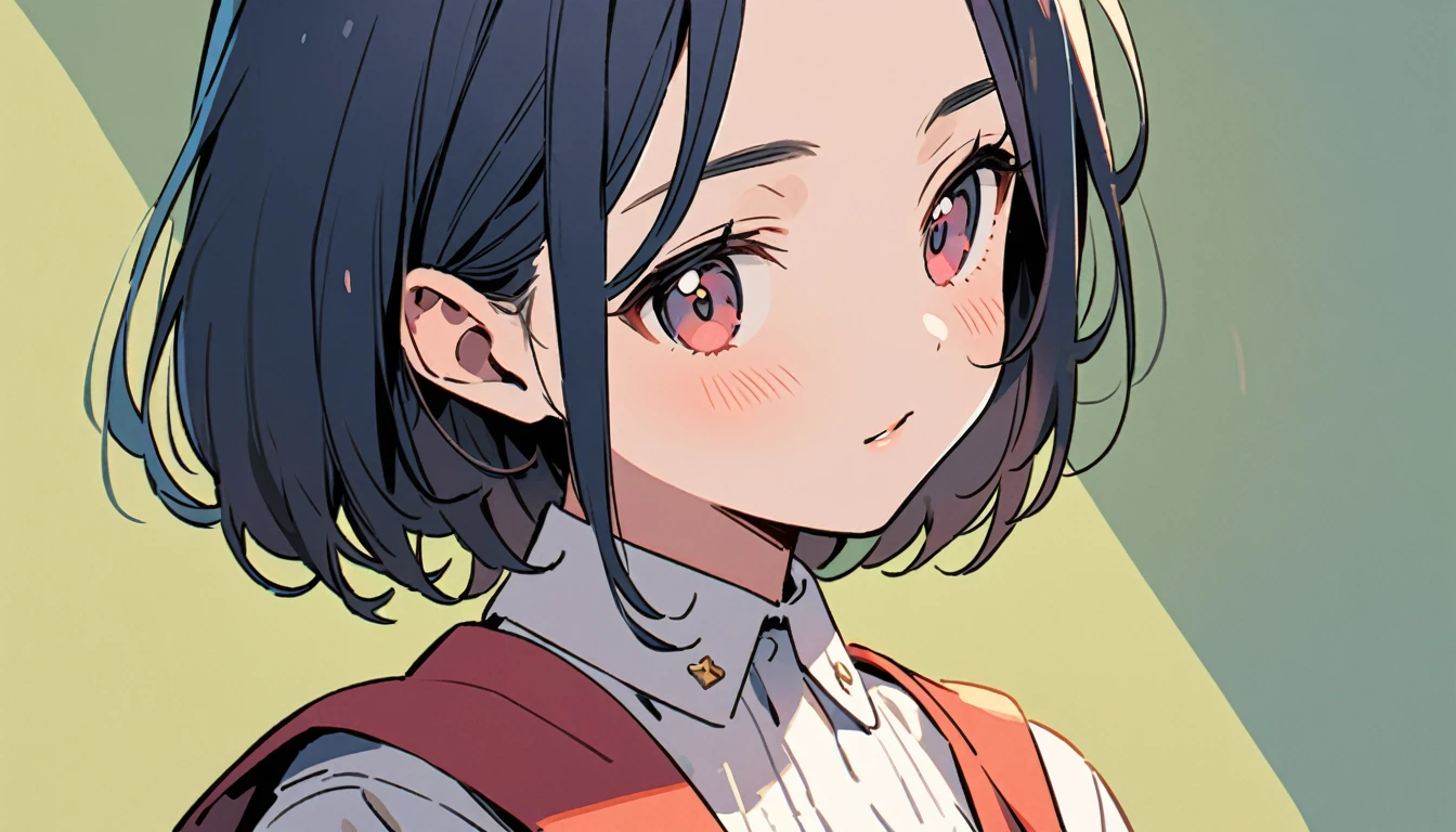 ((80&#39;s anime vibe)), (1 girl), (wearing Japanese pattern headphones), (slender, double round and large Eyes, tongue slightly sticking out, beautiful lips, whole body), (wearing Japanese pattern haori: 1.4, Japanese pattern shorts: 1.3) , (black hair, beautiful shiny hair, bob, beige skin), (((Smiling and drinking iced coffee))), (((Cafe with a calm atmosphere))), (((One black cat))), (((Music plays from a Showa era radio cassette player))), (Black hair, messy hair, beige skin), (Surreal, digital painting)