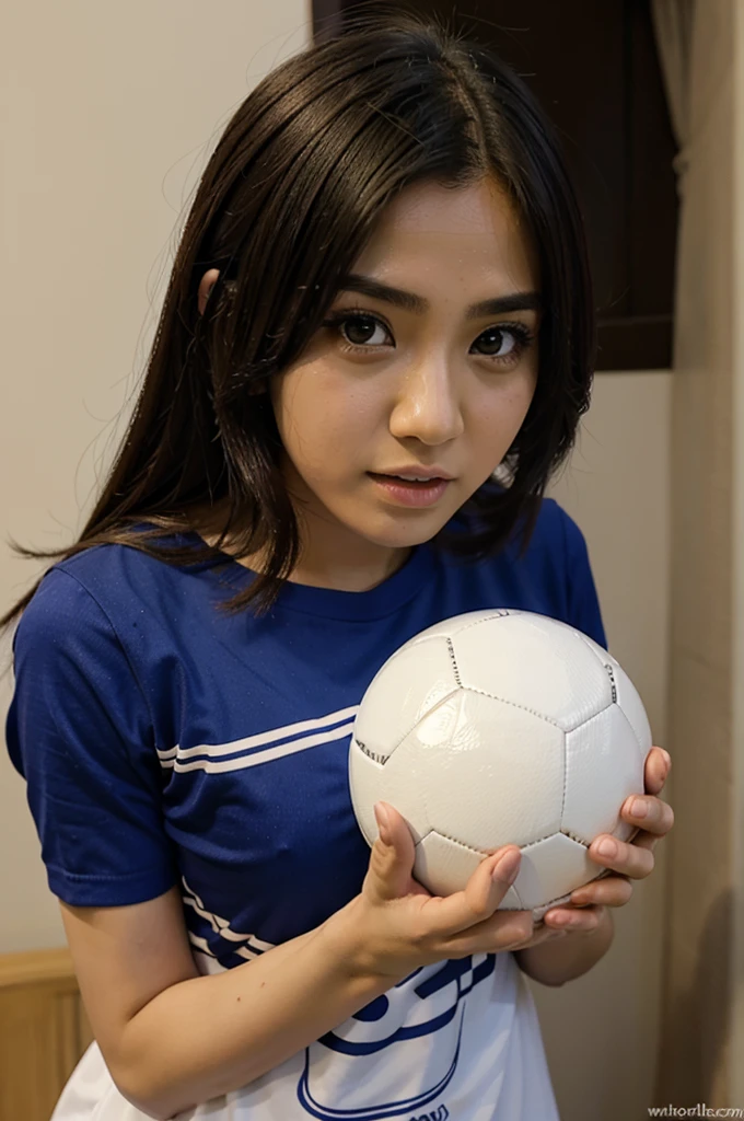 Anime laki laki pakaian baju bola nama punggung Gabriel 