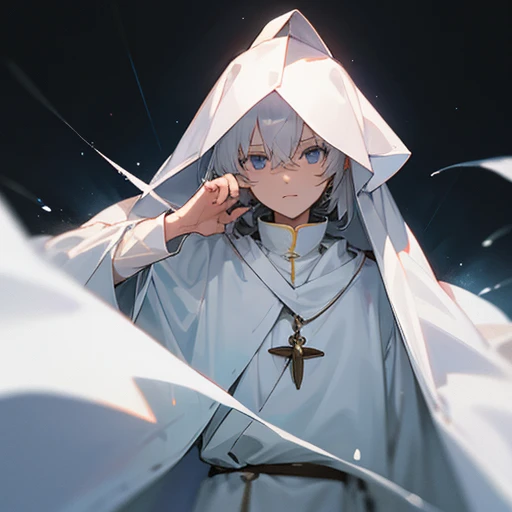 Priest, White robes, Hide the head, The face is obscured by the white cloth, none