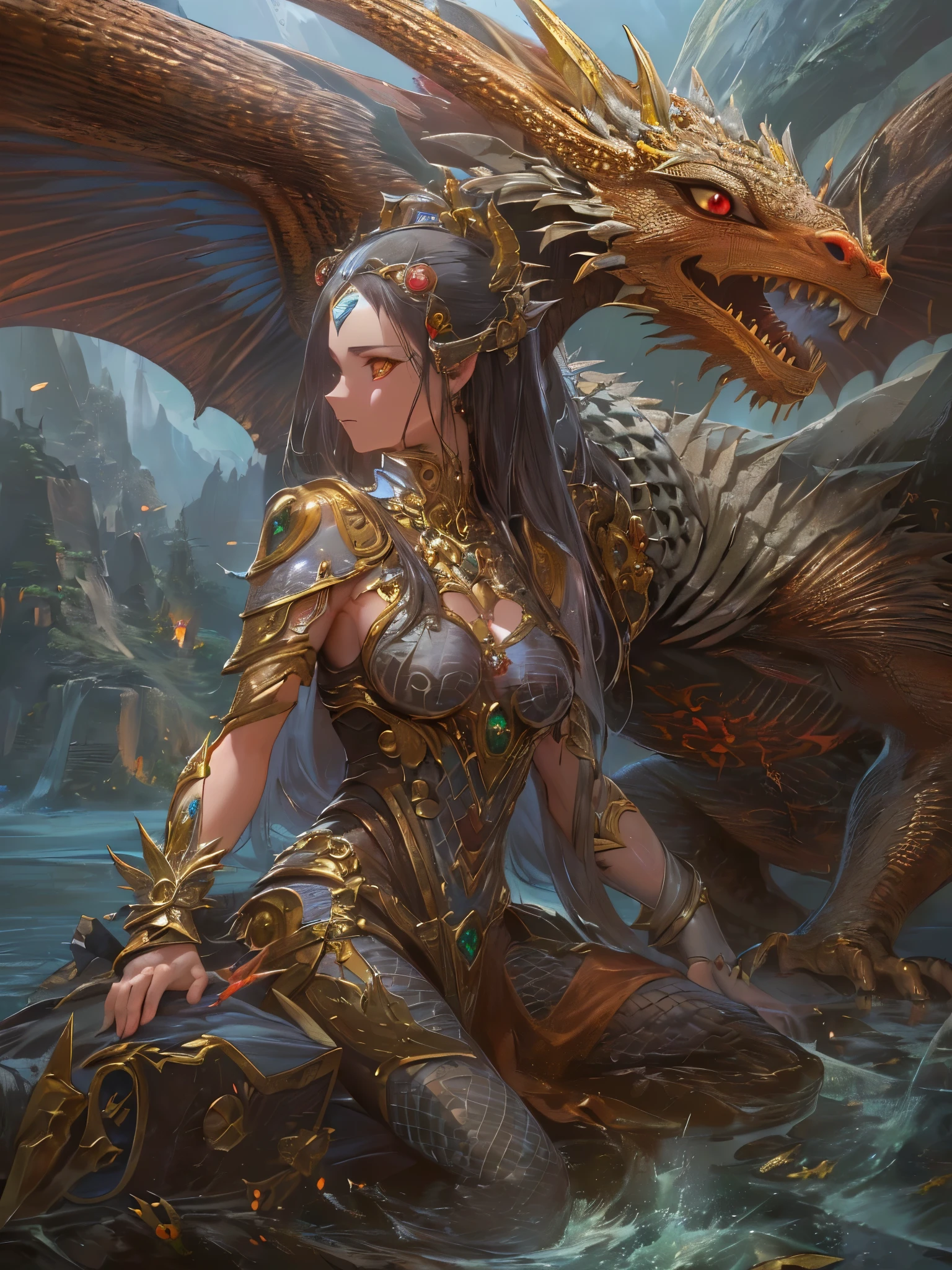 a picture of a red dragon sitting on a massive rock , holding a tea cup (drinking hot tea from a porcelain tea cup: 1.5) (best details, Masterpiece, best quality :1.5), dragon_real cloudy skies background, an epic red dragon (best details, Masterpiece, best quality :1.5) extremely detailed dragon,  horns, dragon_wings, dragon wings wide spread, ultra detailed face,  birds view, sun rays, red divine rays, sun rays reflected in clouds (best details, Masterpiece, best quality :1.5), sense of serenity sense of awe majestic atmosphere, ultra best realistic, best details, best quality, 16k, [ultra detailed], masterpiece, best quality, (extremely detailed), ultra wide shot, photorealism, depth of field, hyper realistic painting,