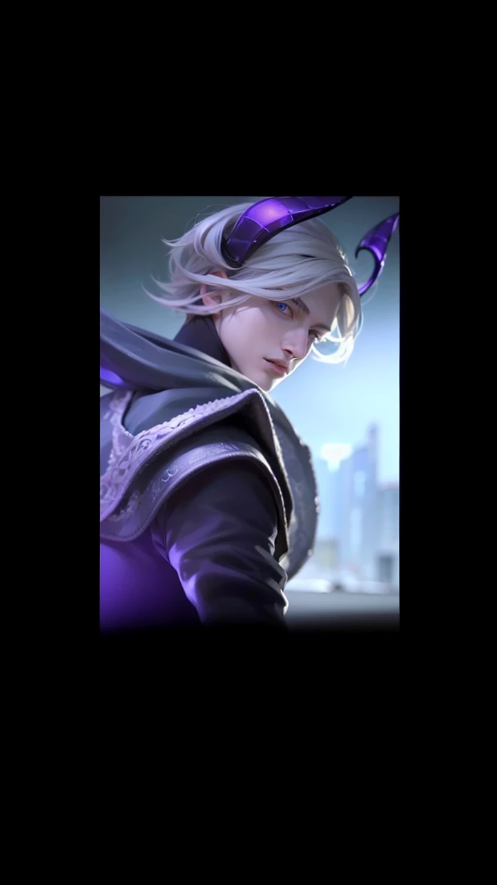 masculine male, masterpiece, ((perfect eyes)) best quality, (semirealism:1.9), beautiful lighting, (extremely detailed CG unity 4k fhd wallpaper), High Detail, Sharp focus, dramatic outdoors, 1 boy ,19 years old, white hair, light purpel eyes, smile.