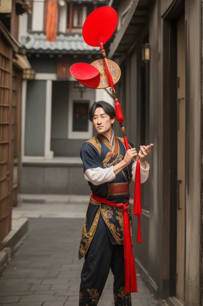 Chinese Ming Dynasty Street Jugglers