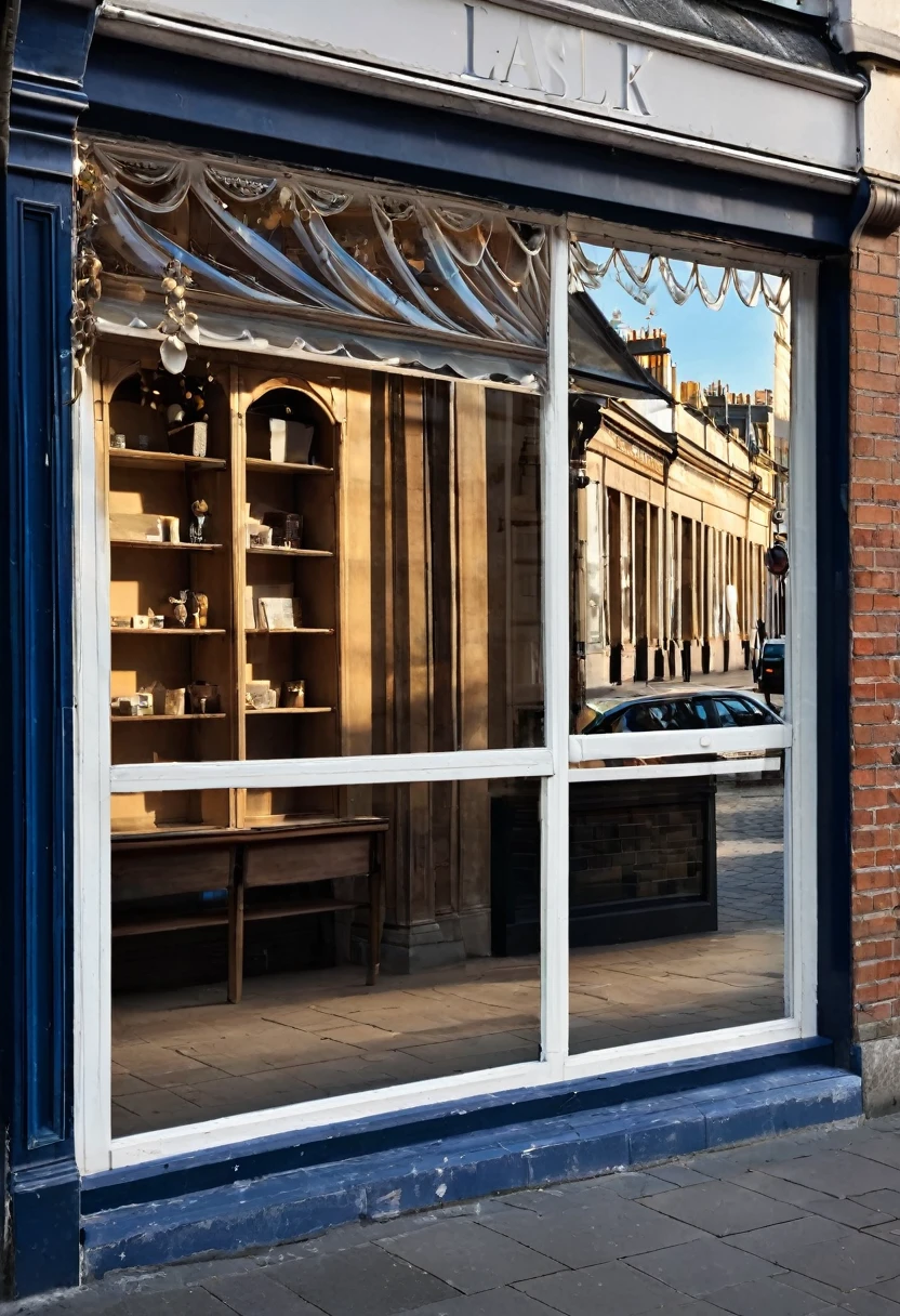 photo of an empty shop window