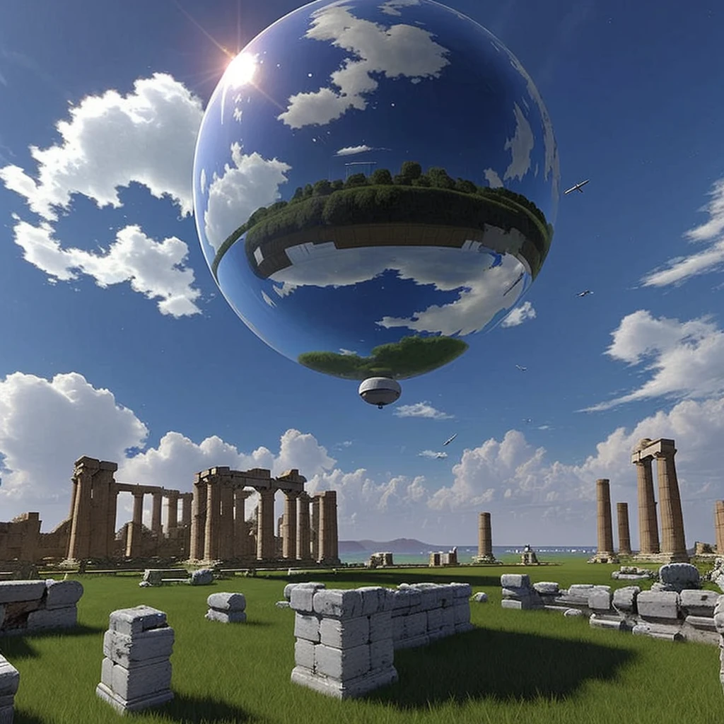 Alien castle planet