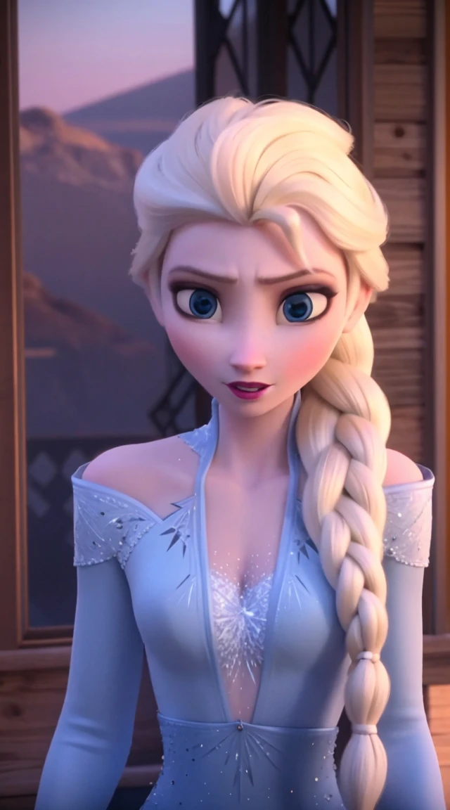 sexy woman elsa queen