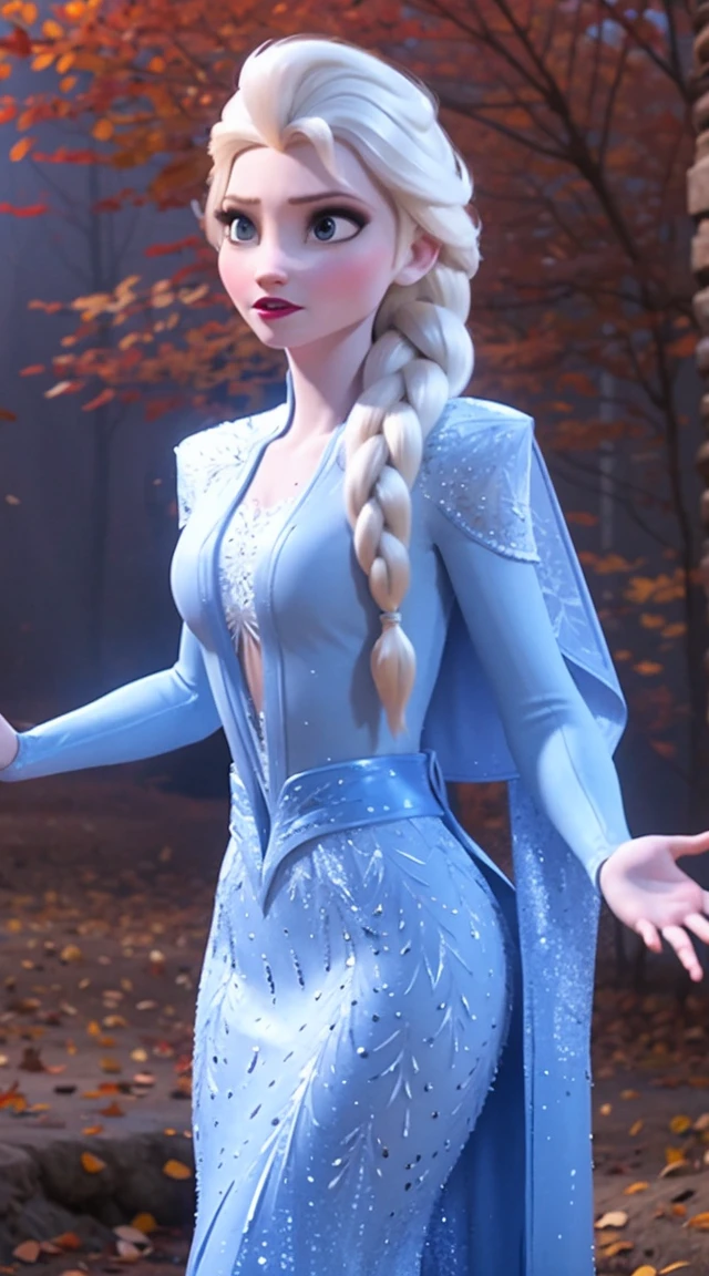 woman in frost world