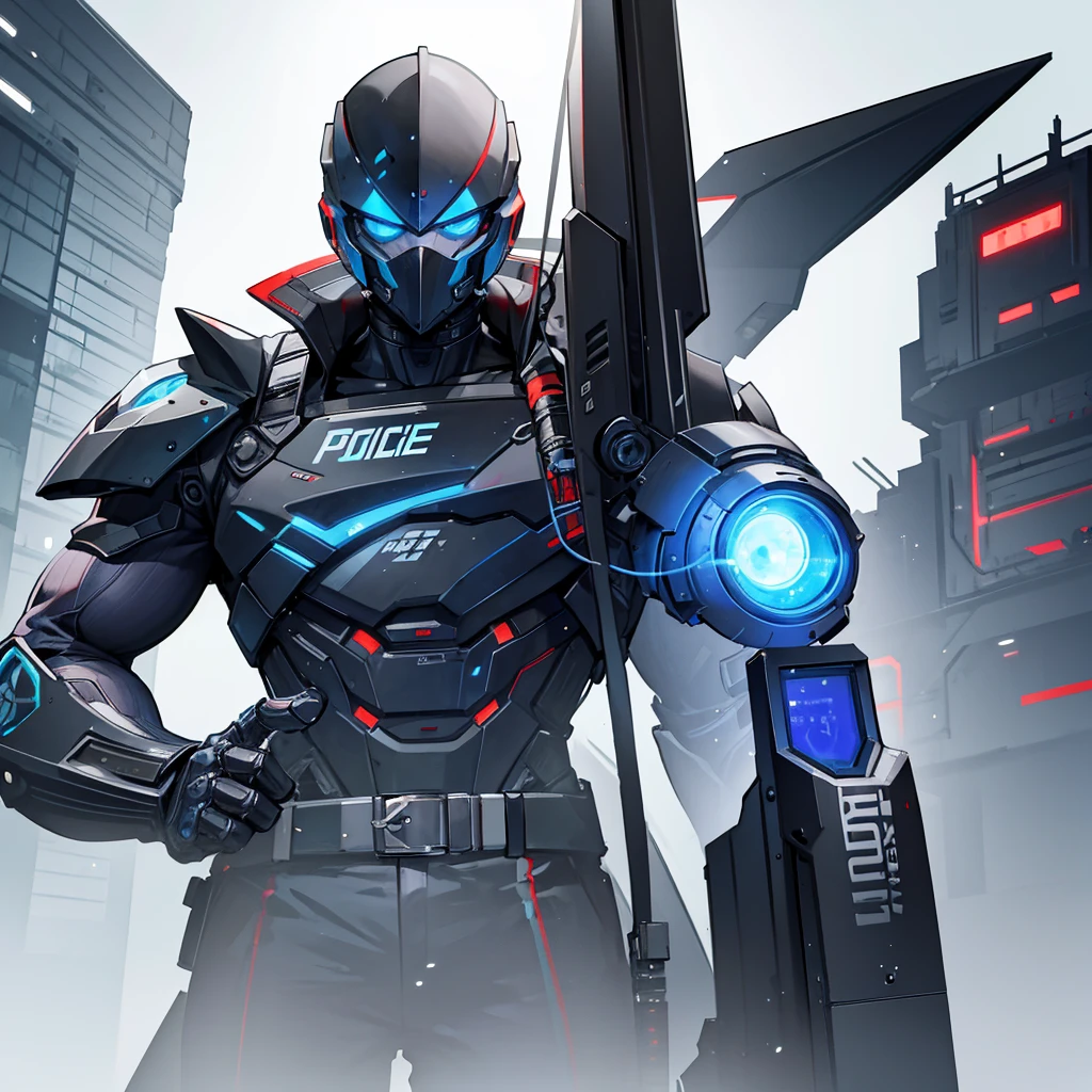 Master Rider, a cyborg police officer.