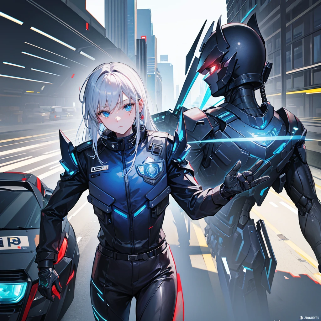 Master Rider, a cyborg police officer.