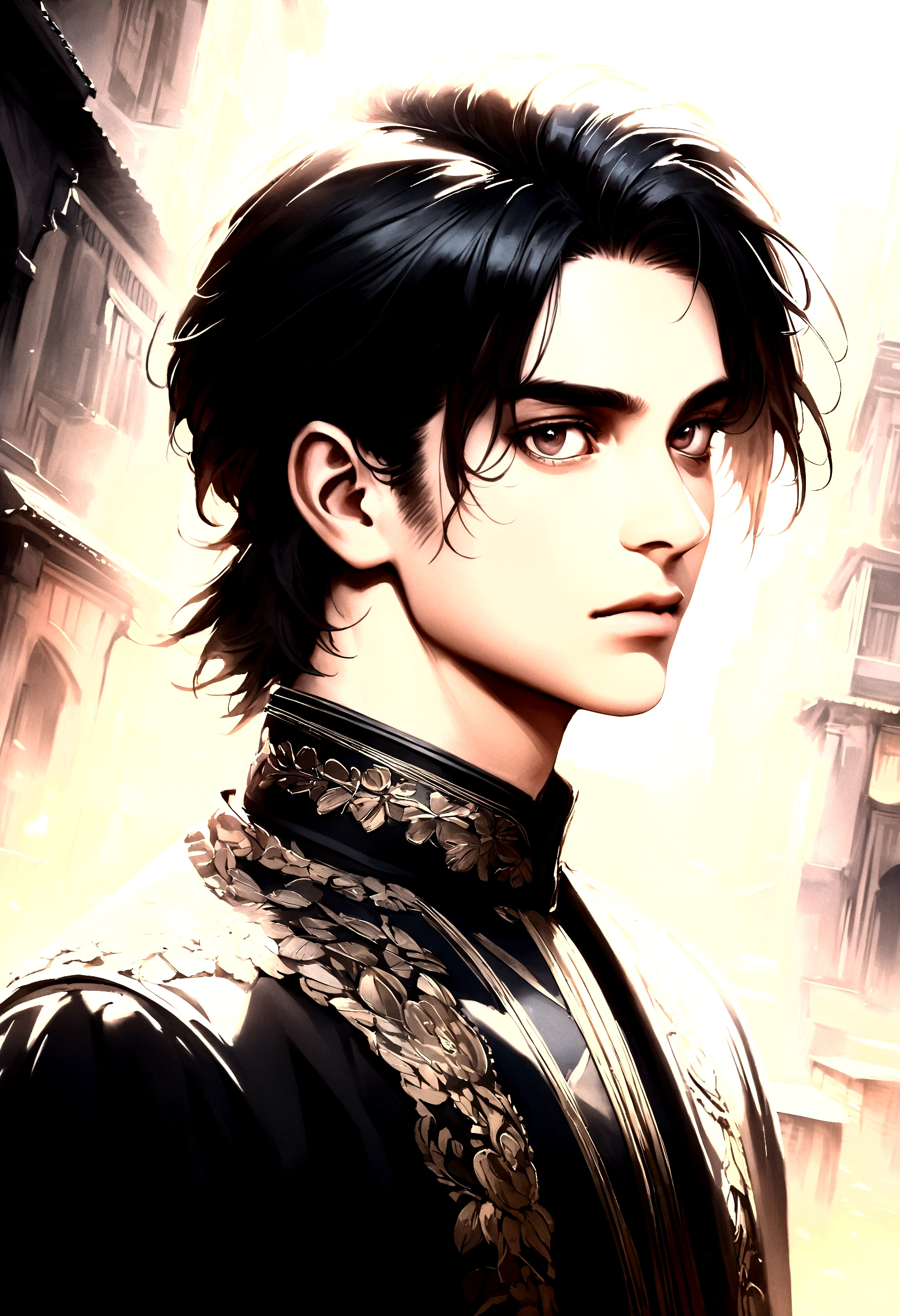  Generate an realistic  image of a indian teenage boy with modern mullet taper fade haircut who has straight and short hair and oblong face
