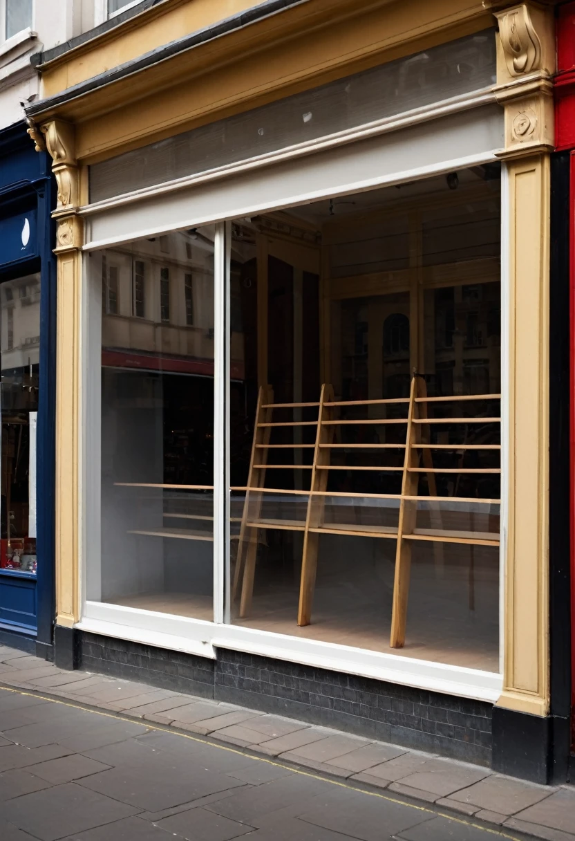 photo of an empty shop window 