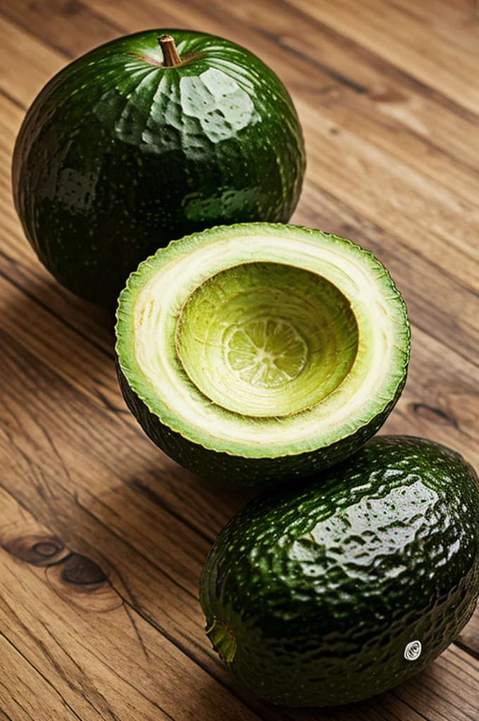 Aguacate dibujo metal verde