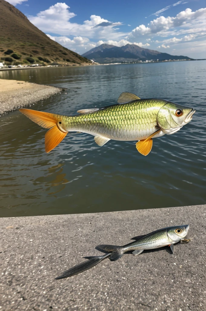Un cangrejo de cemento pescando a mi gabo