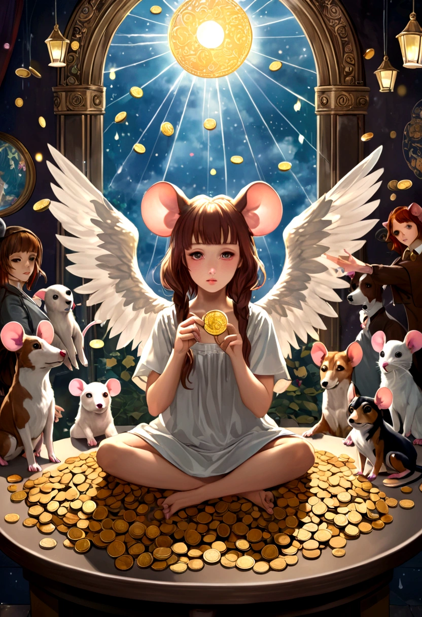 Mucha style , Hallucination, daydream , nightmare , Insane Dream , bokeh , erotica , realistic female mouse , realistic long nose , cafe de oni , Coins, Rubber Bands, and a Reversal of Innocent , Lost Dog and Beat of the Rain , A bad dream of dolls lined up , As God Says , In order to become an angel, I was secretly kind to everyone every day , Coin Magic move