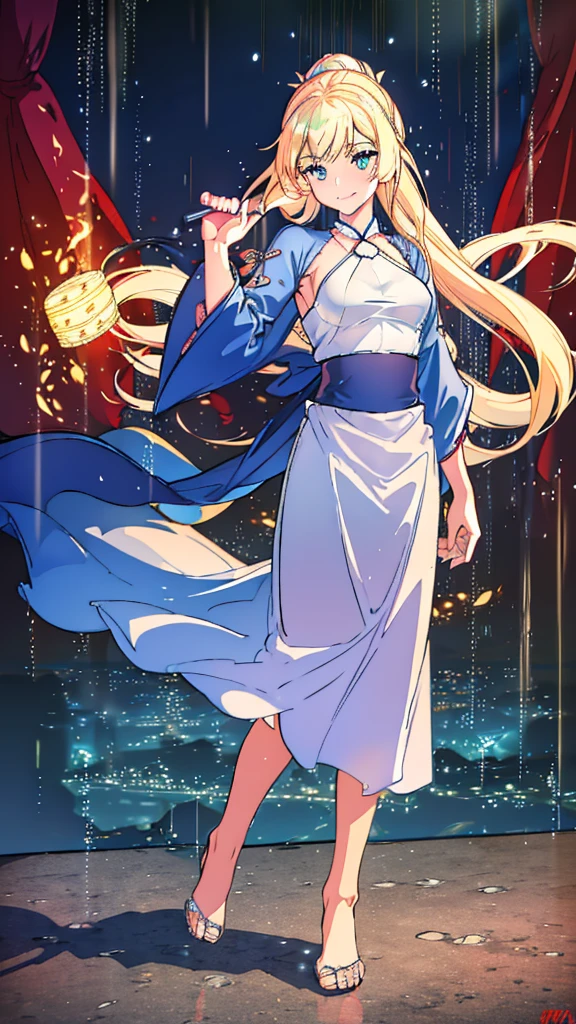 (8k, RAW Photos, Highest quality, masterpiece:1.2), (Realistic, photo-Realistic:1.37),st. Louis (Luxury Wheels) (Azur Lane),One girl,(Myanmar girl), (aegyo sal:1),hair ornaments, Portraiture, (Myanmar traditional costume:1.1), necklace, Blue Claws,cute,Cityscape, night, rain, Wet, Professional Lighting, Photon Mapping, Radio City, Physically Based Rendering, Background Shwedagon Pagoda