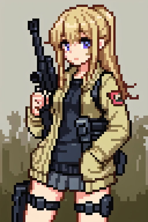 beautiful girl　gun