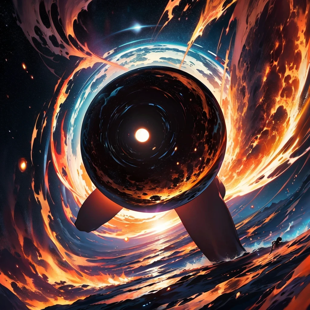 god of the universe Looks like a black hole Working to balance the universe