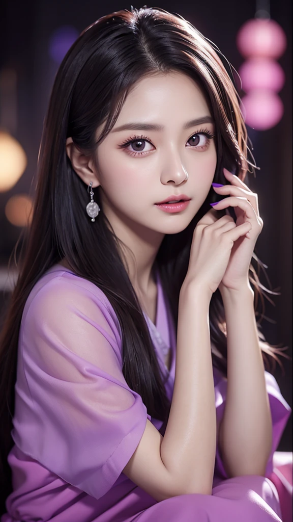 TWICE tzuyu、Glossy feel、Mature、sex appeal、fortune teller、Purple