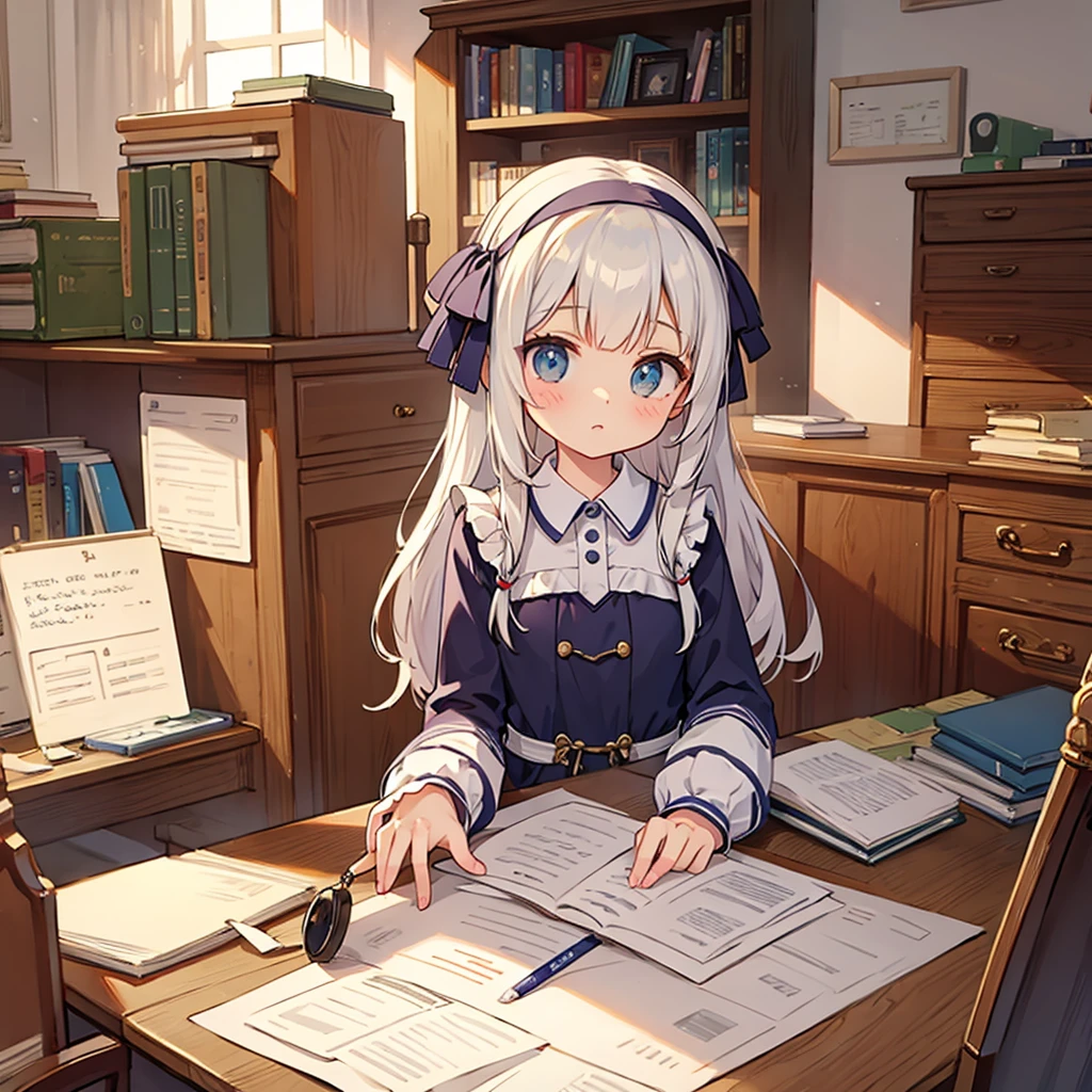 Sophia and her old desk
