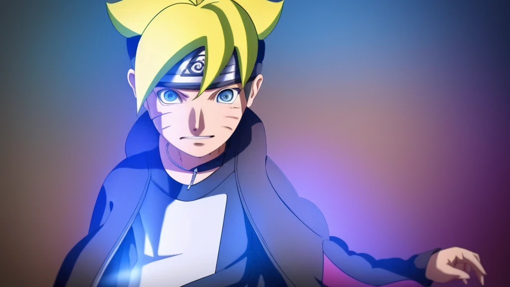 masterpiece, ultra-detailed, 1boy, male focus, upper body shot, Uzumaki Boruto wearing maroon Streetwear Hoodie, yellow hair, Blue eyes, look at viewer, happy face, vibrant colors, cityscape background, dinamic lighting, highly detailed face, stylish, urban style, cool attitude, bokeh, FLOREST background,
