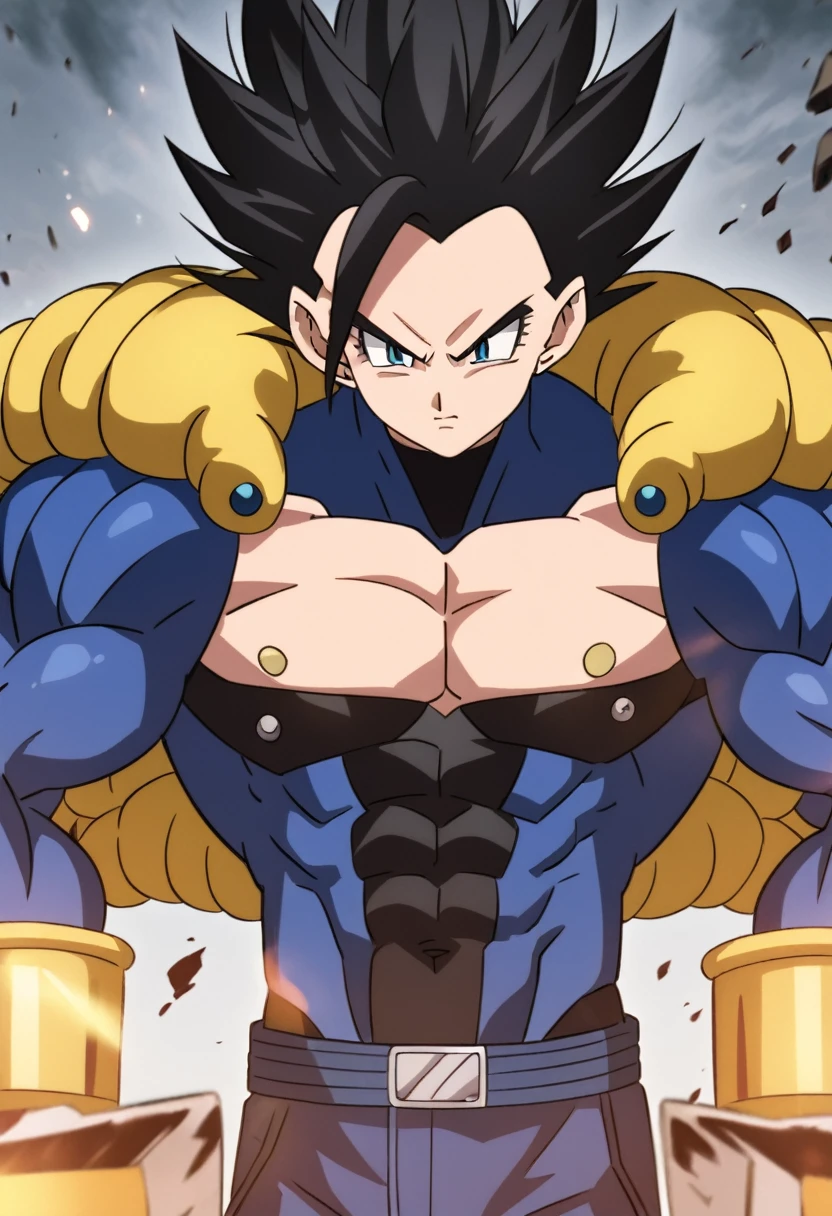 Nome: Vegeta Jr.
Idade: 25 anos
Altura: 1,75m
Peso: 60kg Physical description: Vegeta Jr. tem longos cabelos negros bem cuidados e olhos afiados e penetrantes. She has an athletic and muscular physique, typical of a Saiyan, and usually wears tight, practical combat clothing.
Personalidade: Vegeta Jr. herdou a personalidade de seu pai, Vegeta, sendo orgulhosa, arrogante e fria. She is extremely calculating and strategic in her battles., always thinking before acting and not letting yourself be carried away by emotion. Despite his difficult personality, Vegeta Jr. has a noble heart and is willing to fight for justice.
Poderes e habilidades: Vegeta Jr. possui um grande poder de luta, herdado de seus pais. She is an expert in martial arts and has a wide range of combat techniques.. Furthermore, Vegeta Jr. also has the ability to transform into a Super Saiyan, aumentando ainda mais o seu poder.
History: Vegeta Jr. cresceu treinando arduamente com seu pai, Vegeta, e aprendendo sobre o legado dos Saiyajins. Ela sempre se destacou como uma lutadora talentosa e determinada, buscando se tornar mais forte a cada dia. Despite his difficult personality, Vegeta Jr. He is very loyal to his family and friends, and is always willing to protect them.